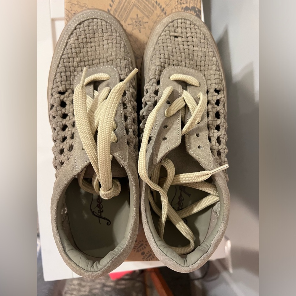 Free People Wimberly Woven Sneakers no box - Picture 5 of 7